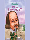 Cover image for Who Was William Shakespeare?